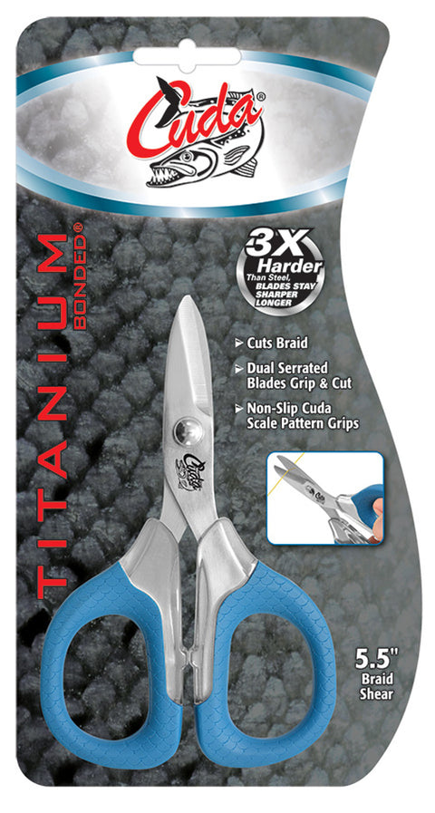 Cuda - 5.5" Titanium Bonded Large Braid Shear