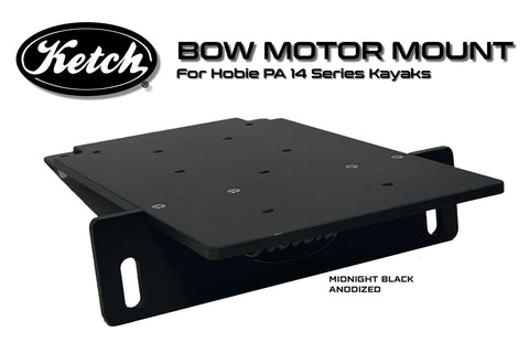 Ketch Bow Motor Mount PA14 - Midnight Black Anodized