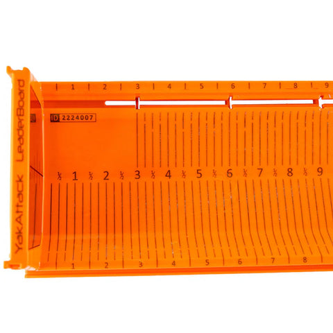 YakAttack LeaderBoard - 28" Measuring Board with Built-In Identifier Holders and Cull Tabs, Orange