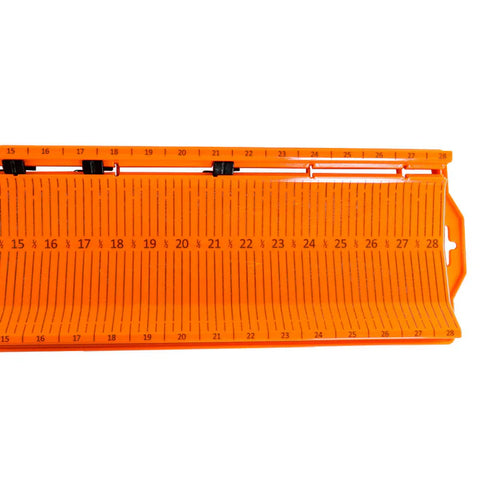 YakAttack LeaderBoard - 28" Measuring Board with Built-In Identifier Holders and Cull Tabs, Orange