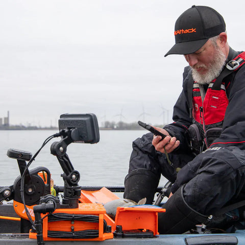 YakAttack LeaderBoard - 28" Measuring Board with Built-In Identifier Holders and Cull Tabs, Orange