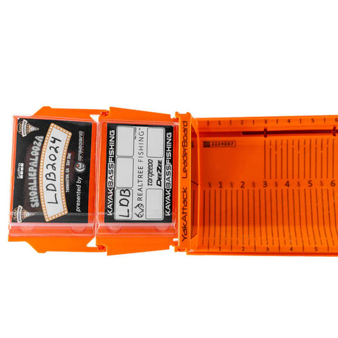 YakAttack LeaderBoard - 28" Measuring Board with Built-In Identifier Holders and Cull Tabs, Orange