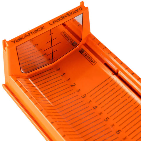 YakAttack LeaderBoard - 28" Measuring Board with Built-In Identifier Holders and Cull Tabs, Orange