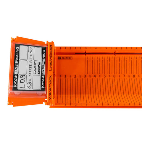 YakAttack LeaderBoard - 28" Measuring Board with Built-In Identifier Holders and Cull Tabs, Orange
