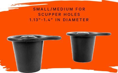 YakAttack Universal Scupper Plugs, SM / MED 2 Pack