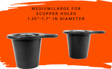YakAttack Scupper Plugs, MED/LRG 2 Pack
