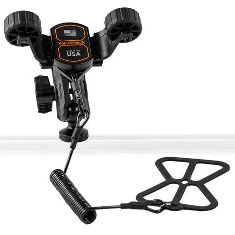 YakkAttack RotoGrip Phone Holder with 1" Screwball Track Mount