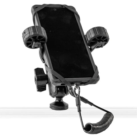 YakkAttack RotoGrip Phone Holder with 1" Screwball Track Mount