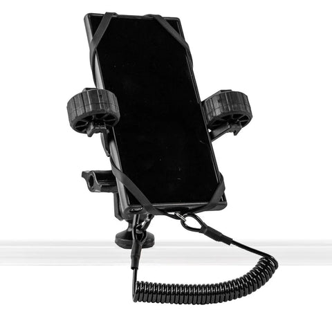 YakkAttack RotoGrip Phone Holder with 1" Screwball Track Mount