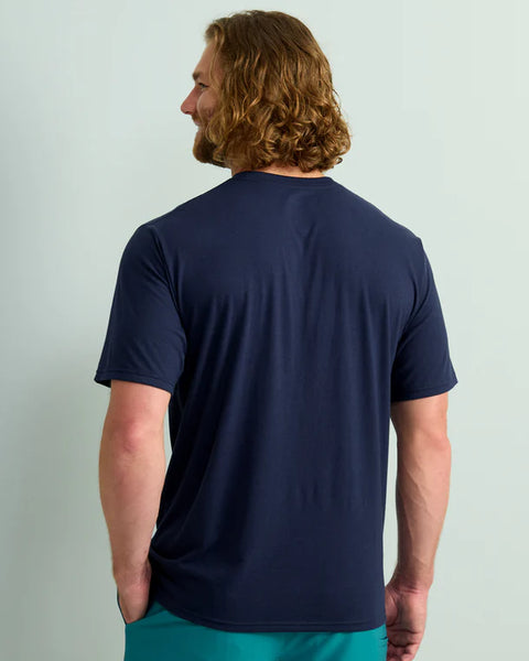 Huk Stacked Logo Tee