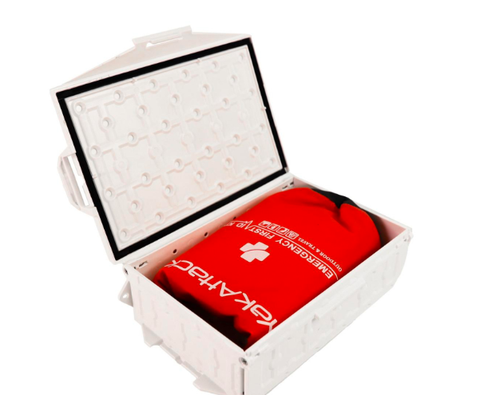 YakAttack - Reel Essentials First Aid Kit with Dry Bag TracPak and Quick Release Base