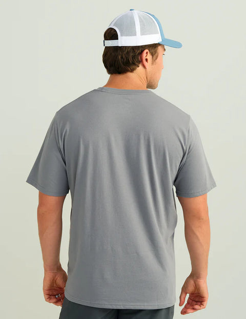 Huk Stacked Logo Tee
